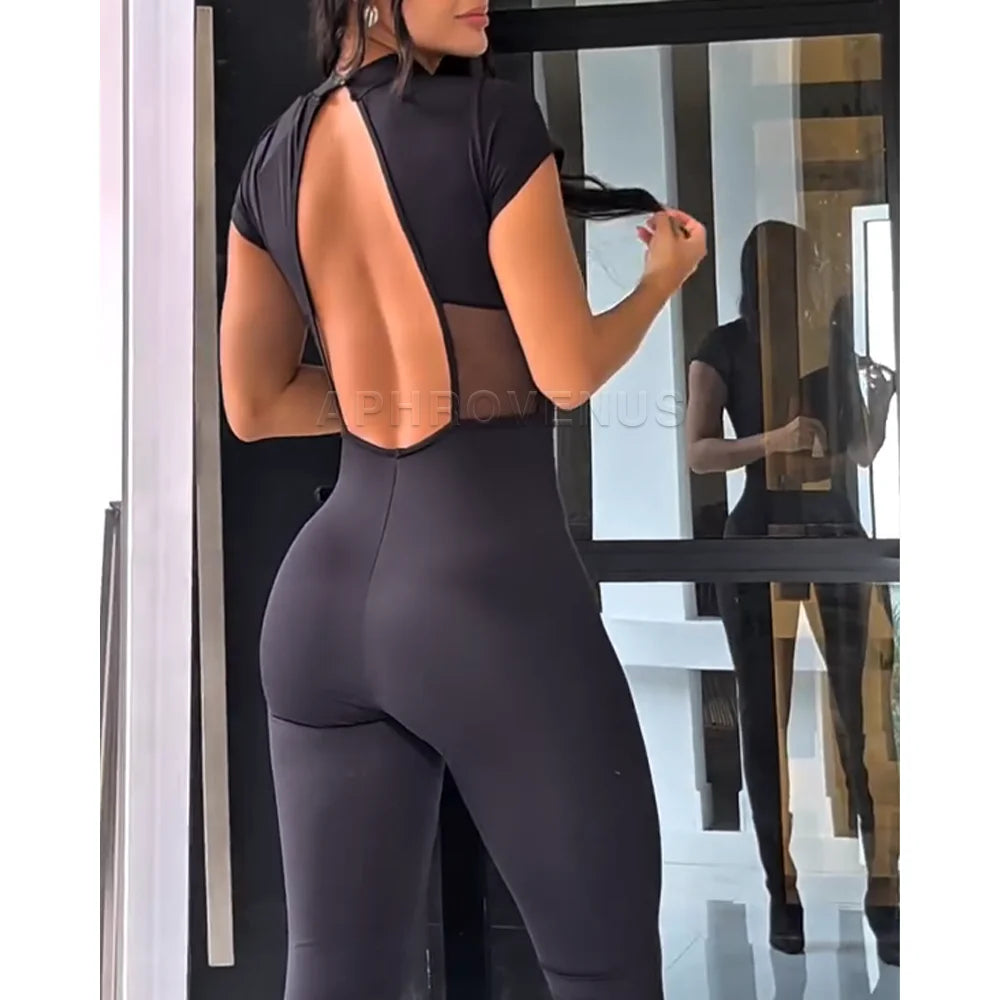 NewCombina- Combi de sport pour femme à manches courtes