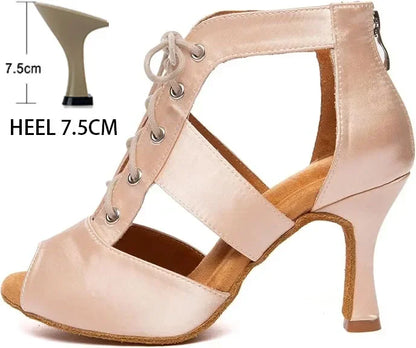 Satin Rythmé- Chaussure danse latine et heels