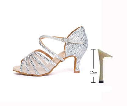 Jushine- Chaussure danse latine brillant #New