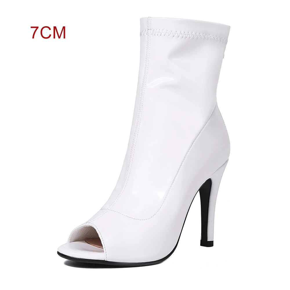 Boty- Botte sexy sémili cuir ou couleur