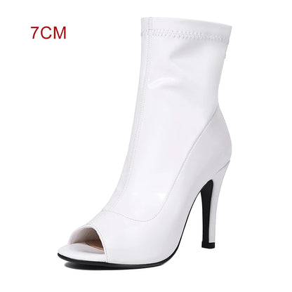 Boty- Botte sexy sémili cuir ou couleur