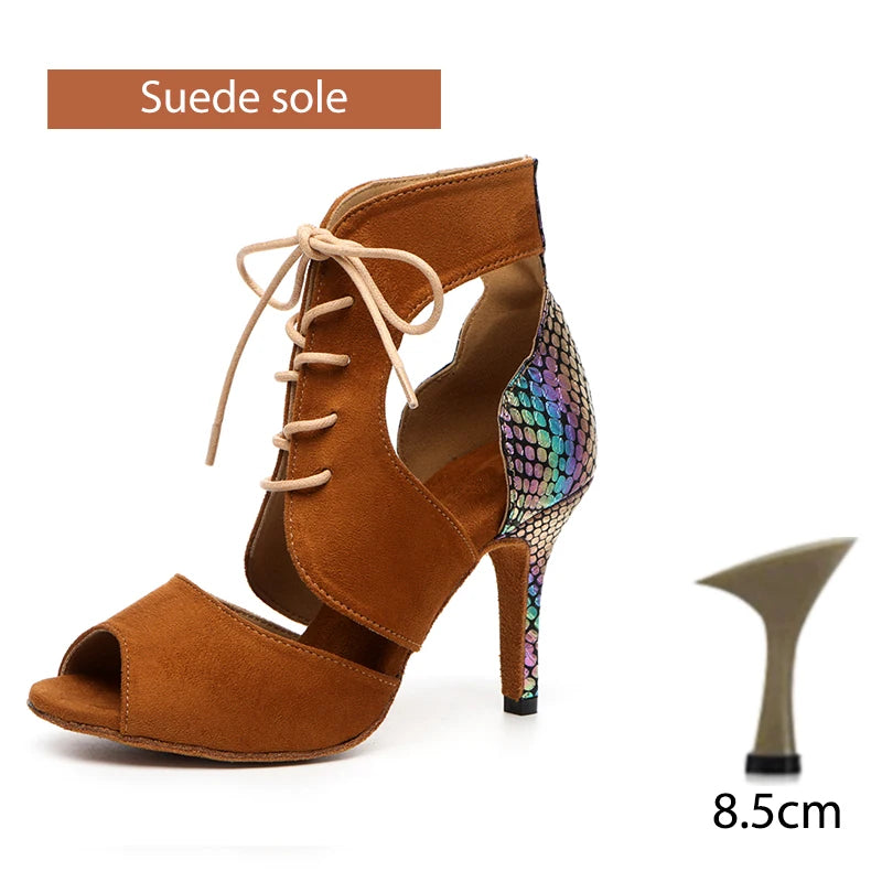 Elegancia - Chaussures De Danse Latine Femmes (uniquement Suede sol)