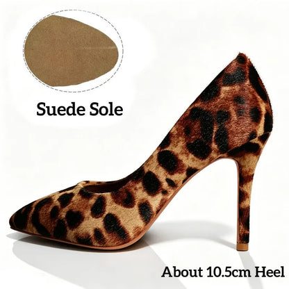 Jaguara - Escarpins de danse léopard cuir véritable