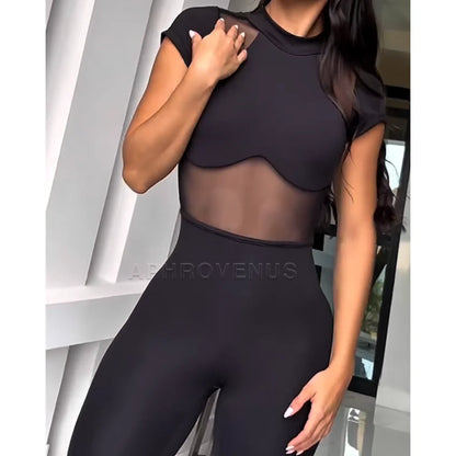NewCombina- Combi de sport pour femme à manches courtes
