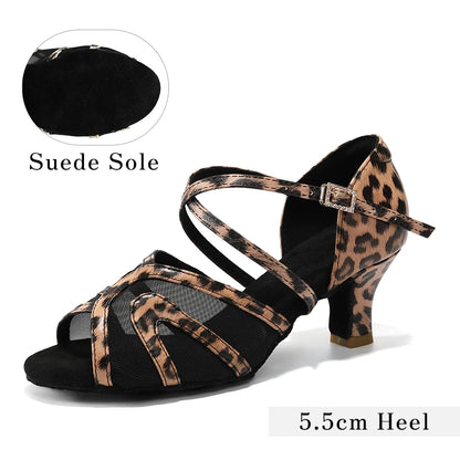 Xaviera - Chaussures de danse latine léopard