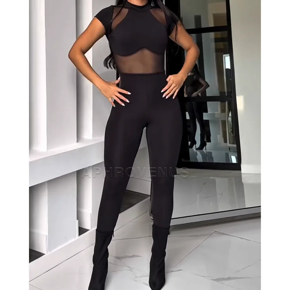 NewCombina- Combi de sport pour femme à manches courtes