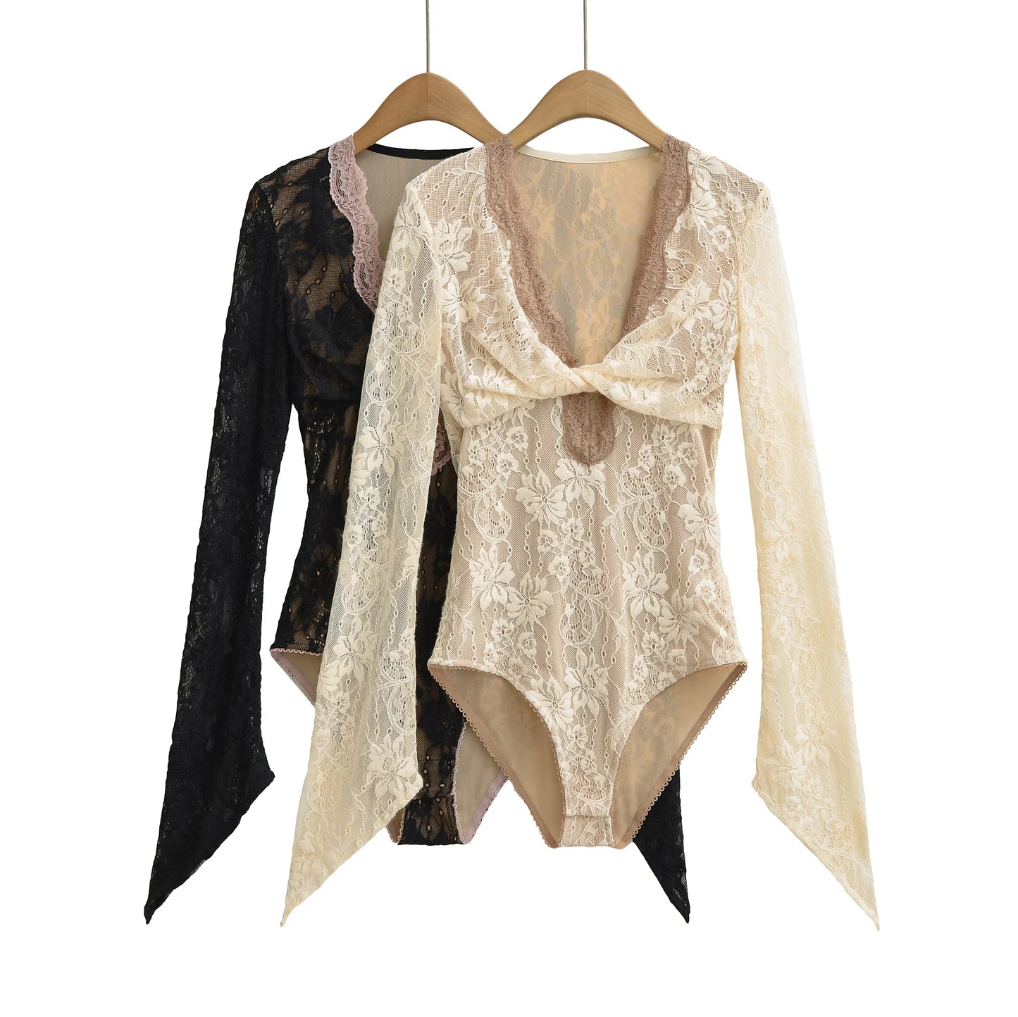 Newlia-Body transparent dentelle