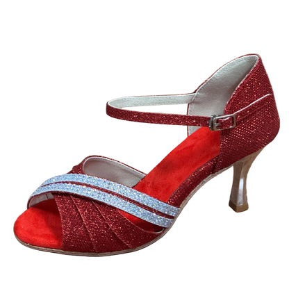 Redargenta - Chaussure danse latine rouge #New