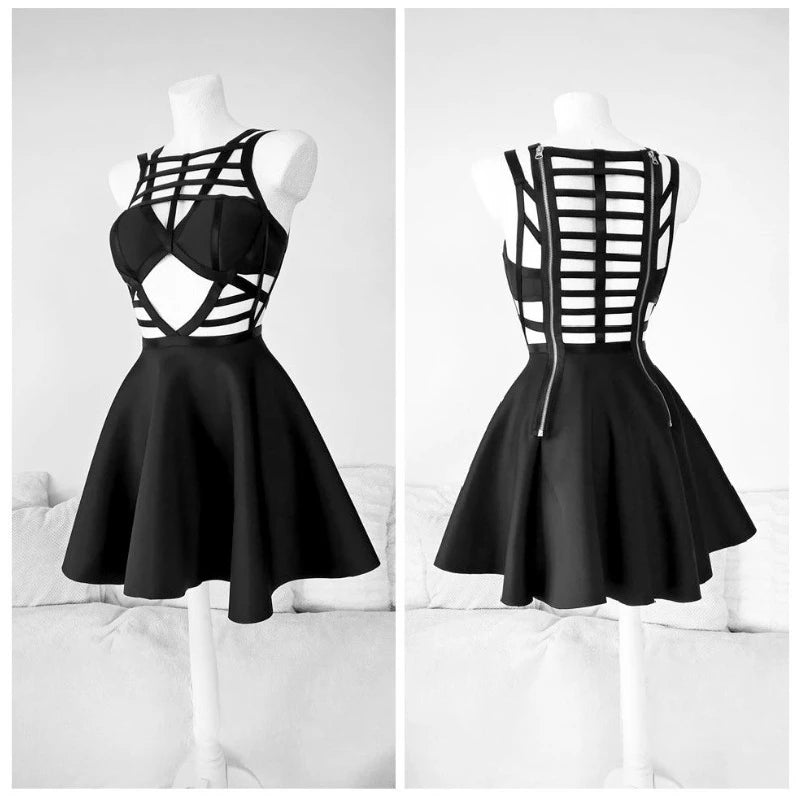 Noralie - Robe corset noire