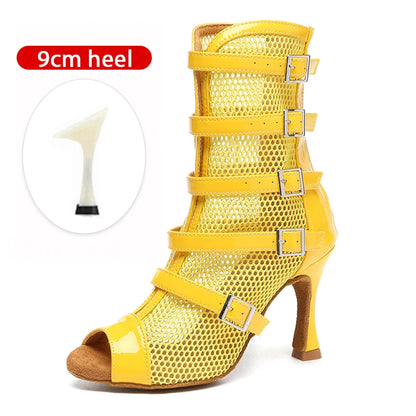 Sensation Latina - Chausse heels Rouge, Jaune, Noir