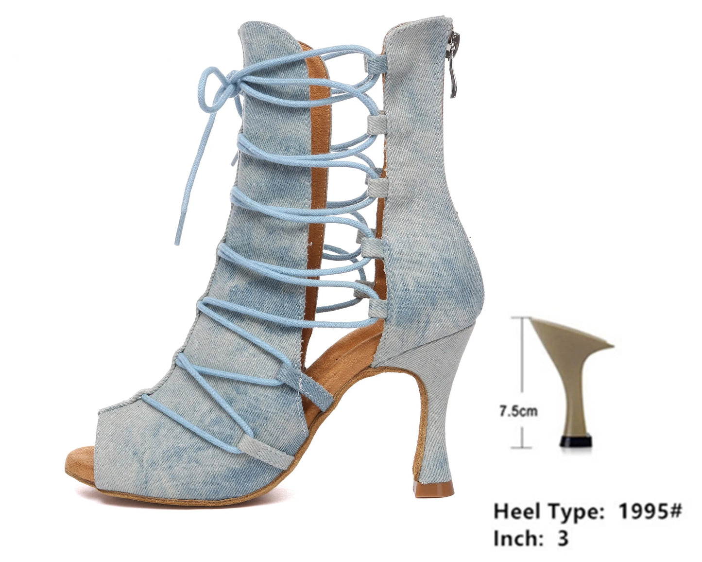 Mylia - Botte heels bleu