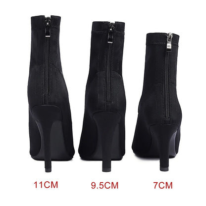 Boty- Botte sexy sémili cuir ou couleur