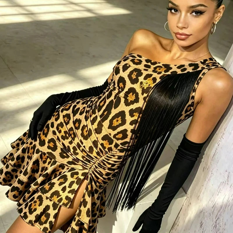 Newlina- Robe de danse latine pour femmes