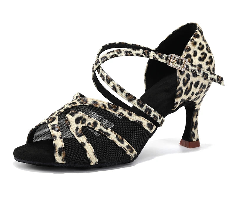 Xaviera - Chaussures de danse latine léopard