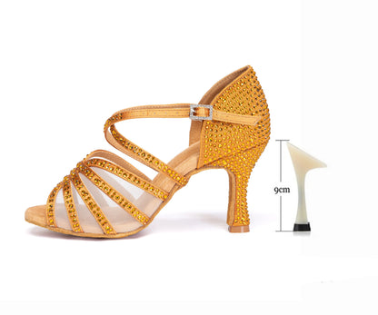 Jushine- Chaussure danse latine brillant #New