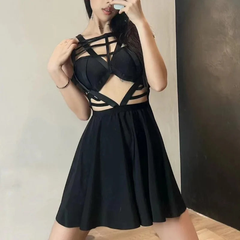 Noralie - Robe corset noire