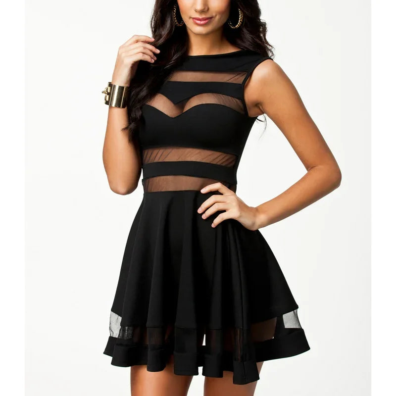 Newclaira-Robe coutures en maille