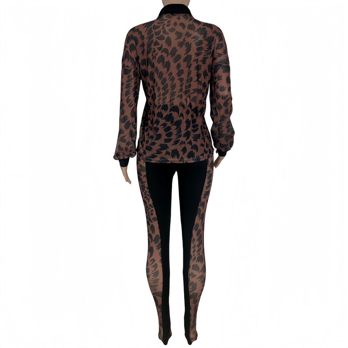 Maelys - Ensemble résille haut court et pantalon