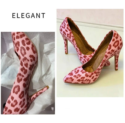 Felina Rose- Escarpins de danse léopard bout pointu