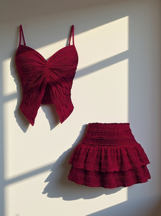 Juliette- Ensemble Jupe+haut XS au L