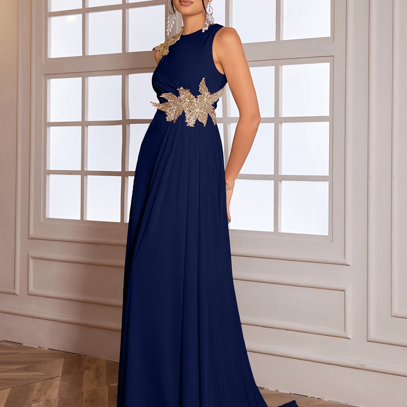 VERDISSIA – Robe longue  brodée