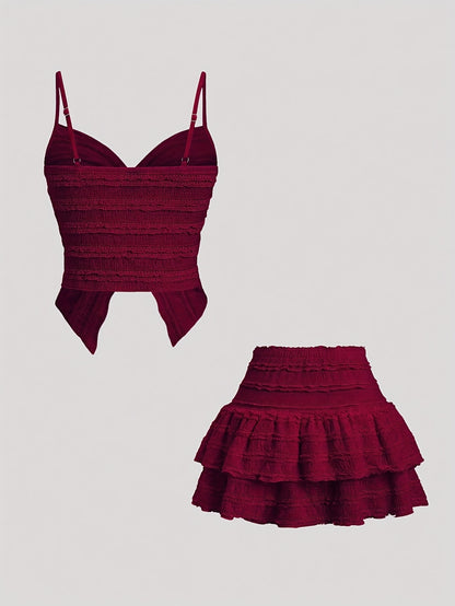 Juliette- Ensemble Jupe+haut XS au L