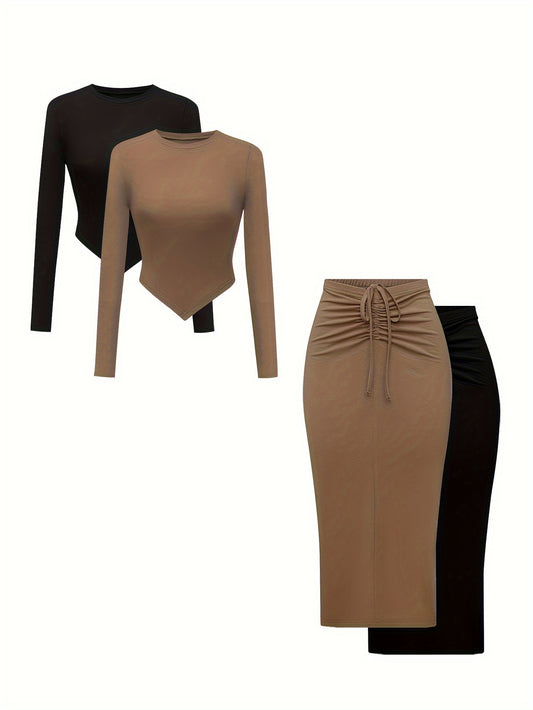 Evoria - Robe fluide tombé élégant