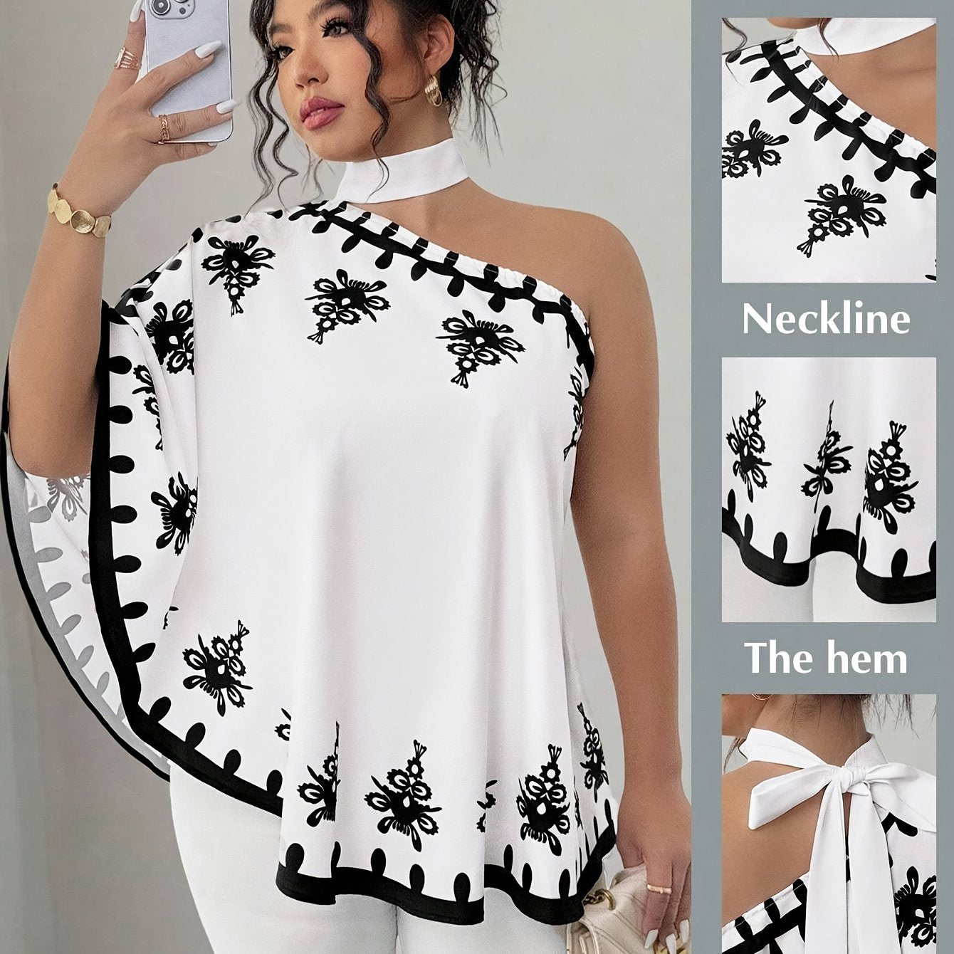 Roselyne - Haut élégant coupe structurée