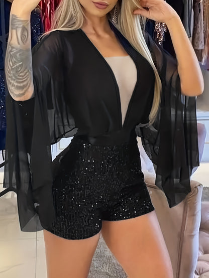 Koreana- Combishort Danse pailleté S au XXL