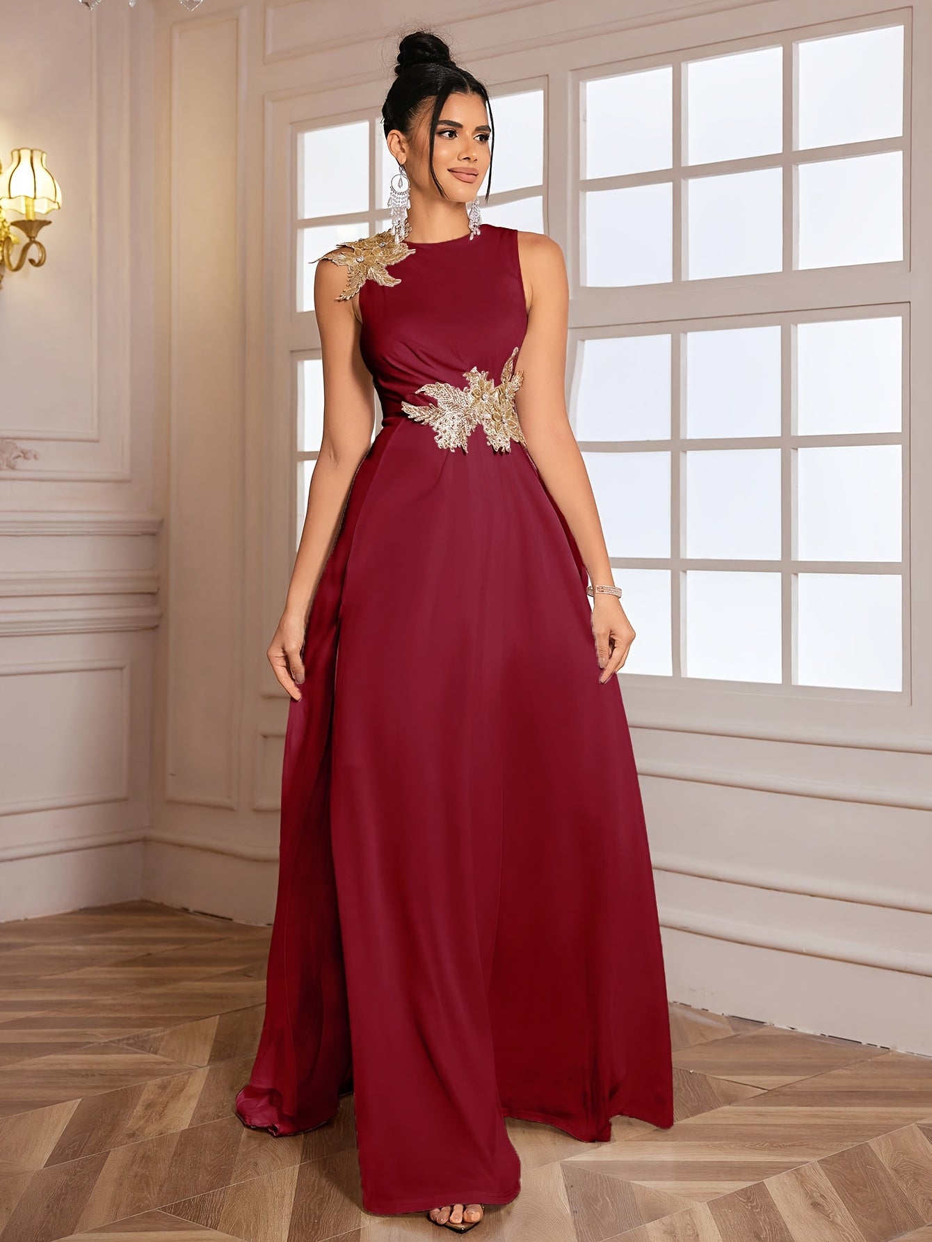 VERDISSIA – Robe longue  brodée