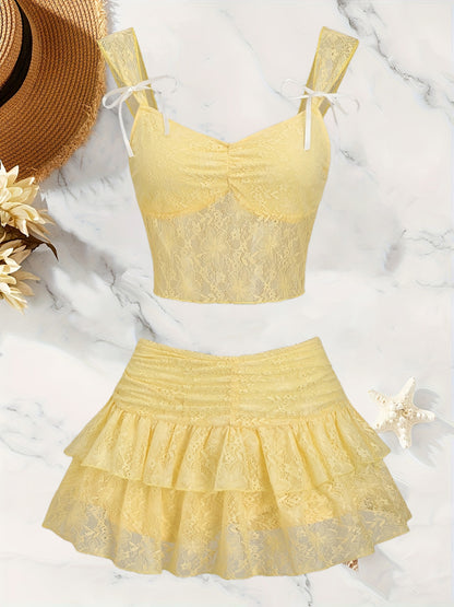 Chest - Ensemble et jupe mi dentelle