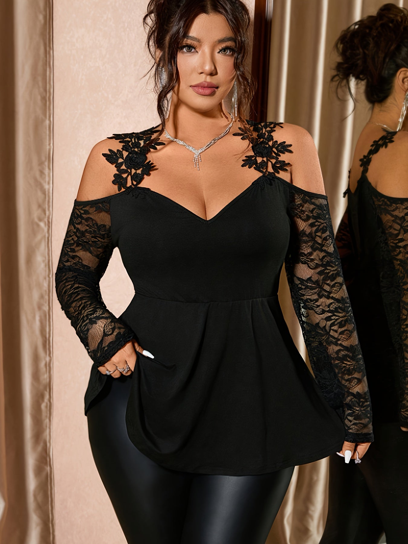 Régina - Haut raffiné tombé élégant