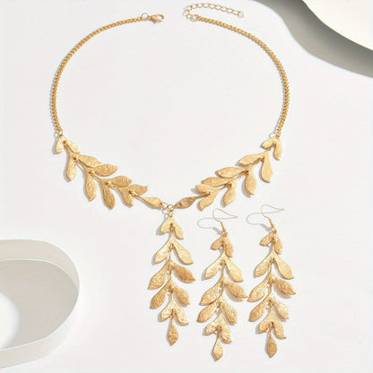 SOLANA – Bijoux dorés à feuilles bohèmes