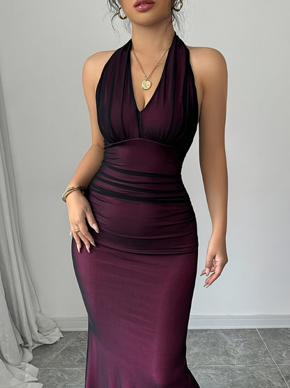 Lunaria – robe trapèze scintillante, dos nu