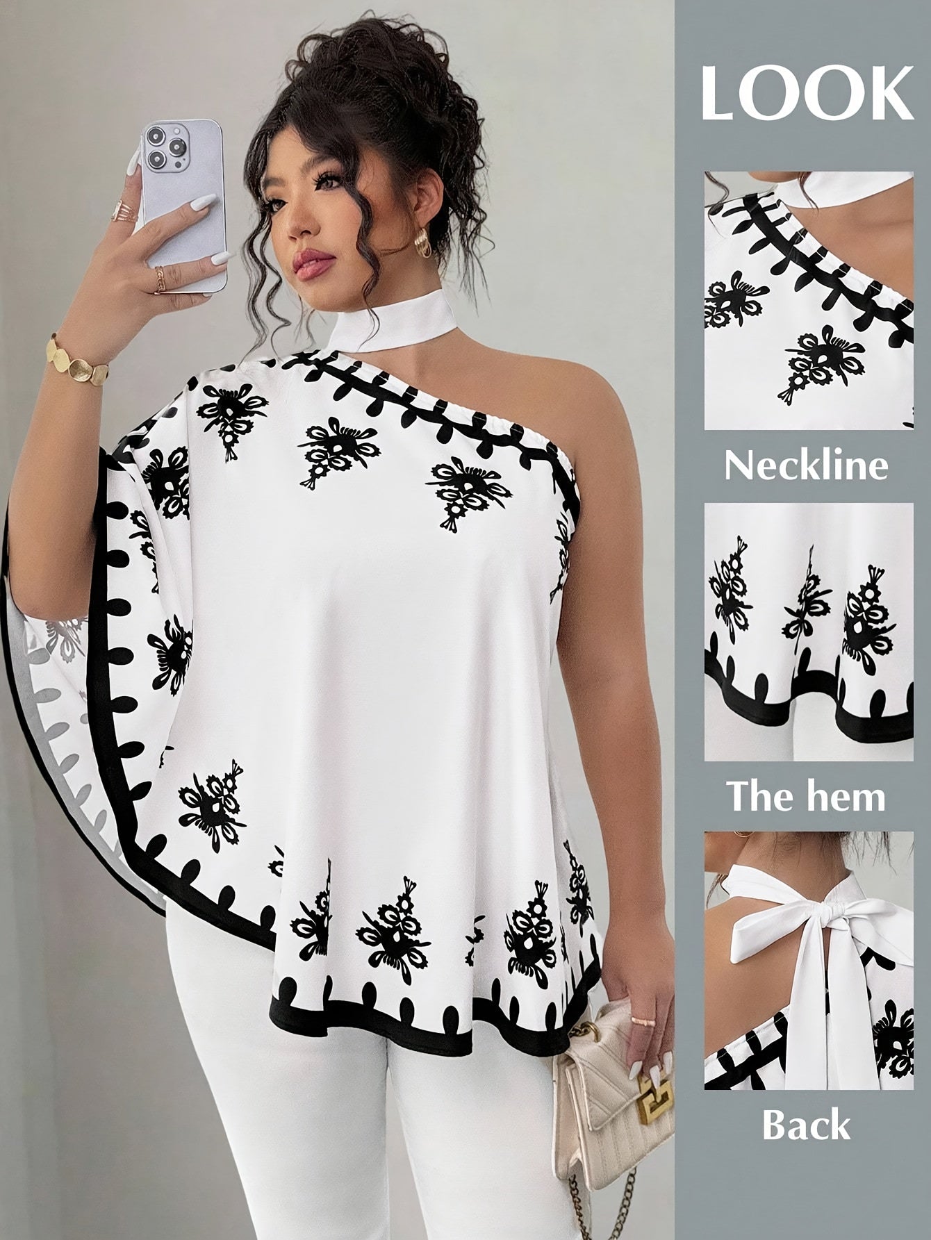 Roselyne - Haut élégant coupe structurée