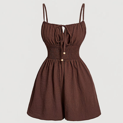 Perrine - combinaison short fluide allure sophistiquée