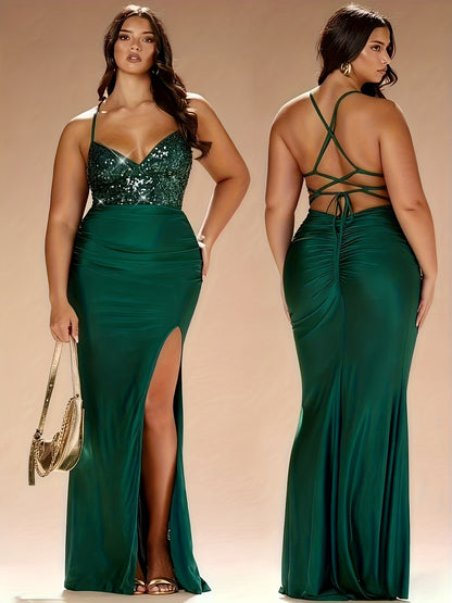 Sirène Émeraude – Bustier vert, coupe sirène- Grande Taille