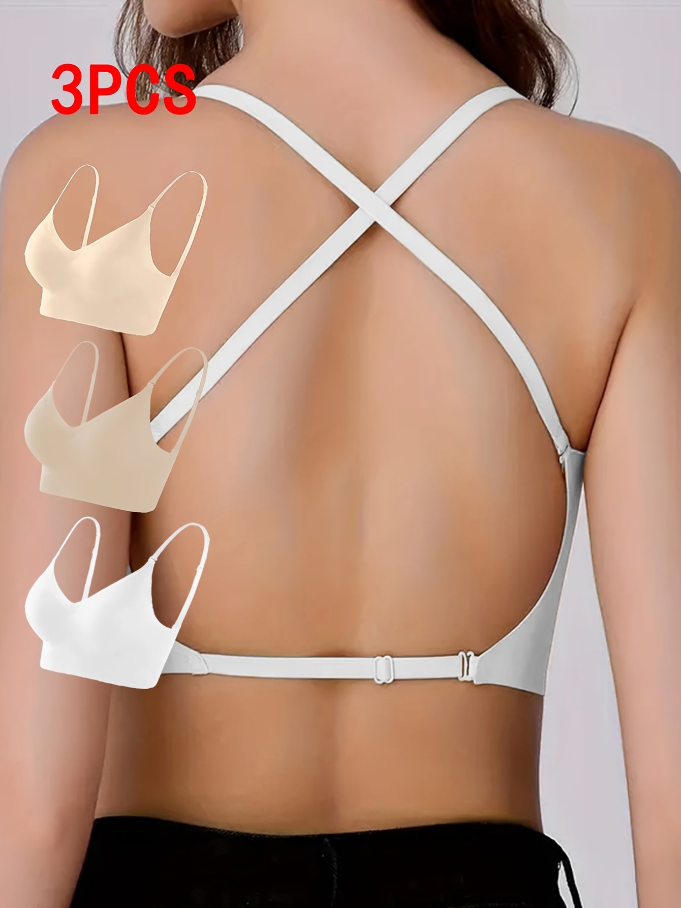 VELVINA – Lot de soutiens-gorge invisibles push-up