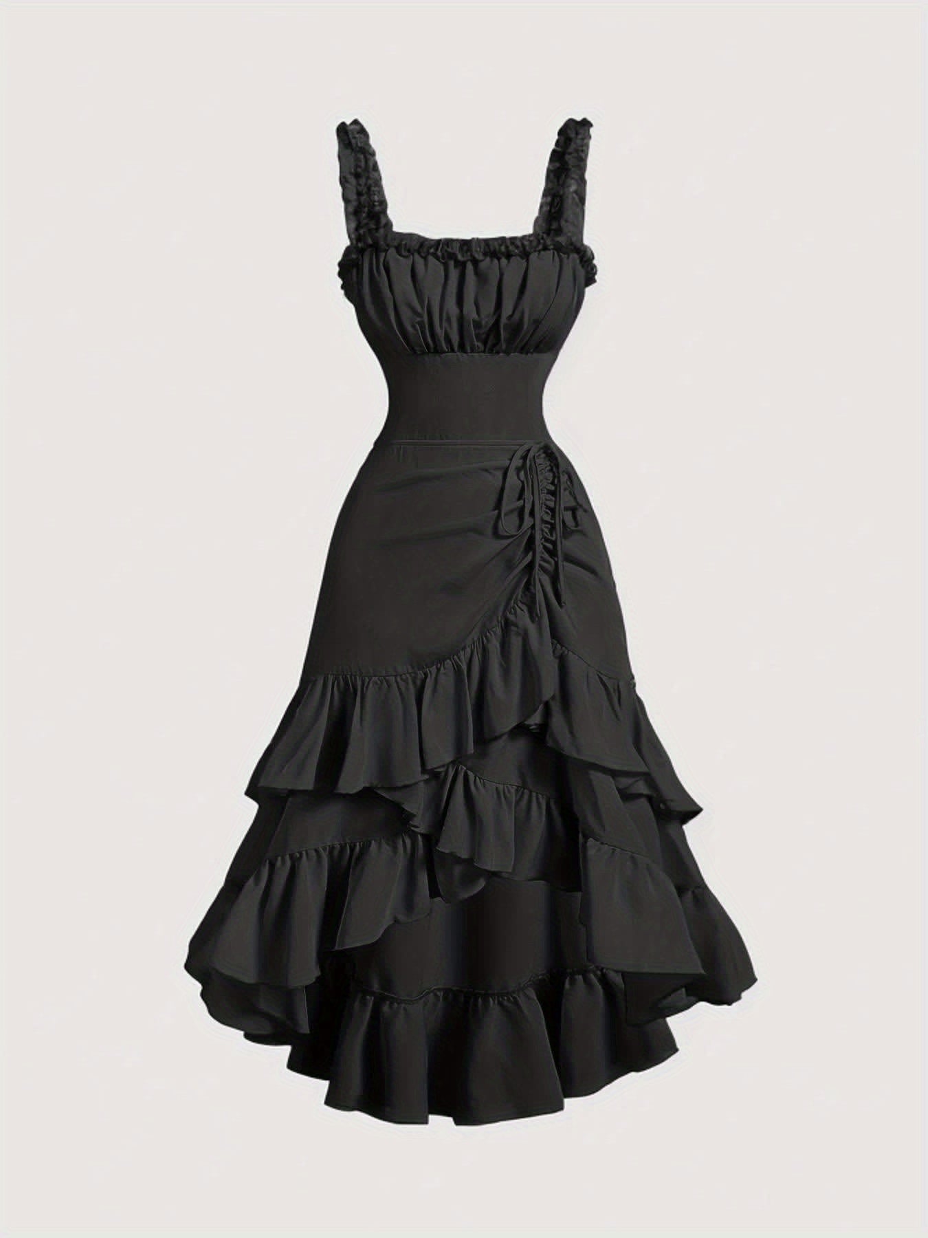 Perta-Robe longue latine élégante sans manches