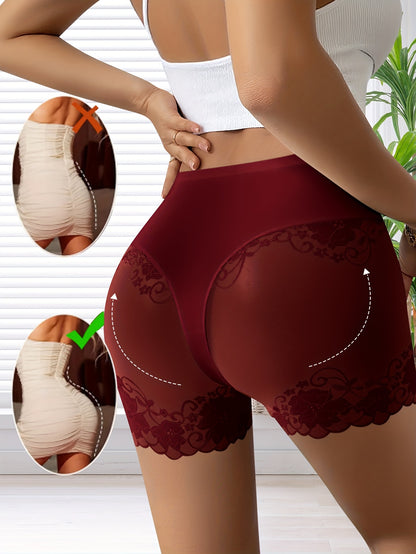 Quasta - lot de 4 boxers transparents taille haute pour femme