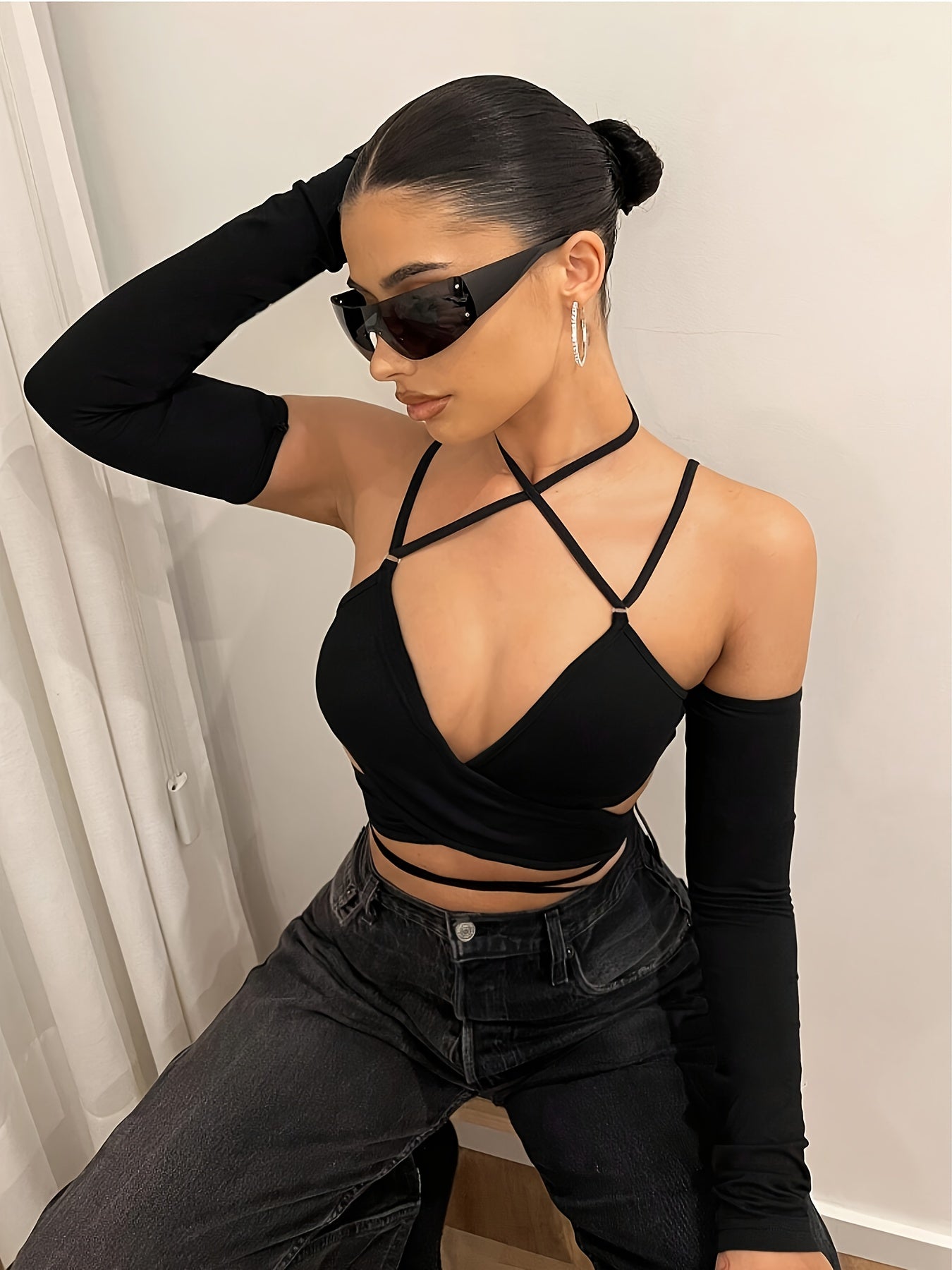 Crosstrap- Crop Top Sexy dos nu  XS à L