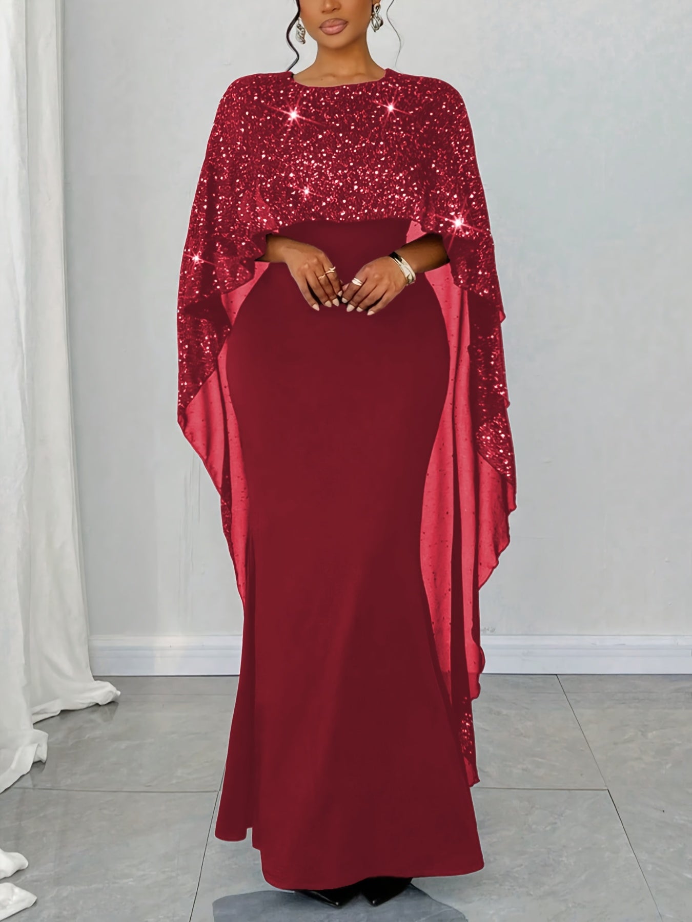 ECLYSSA – Robe gala bleu nuit XXL