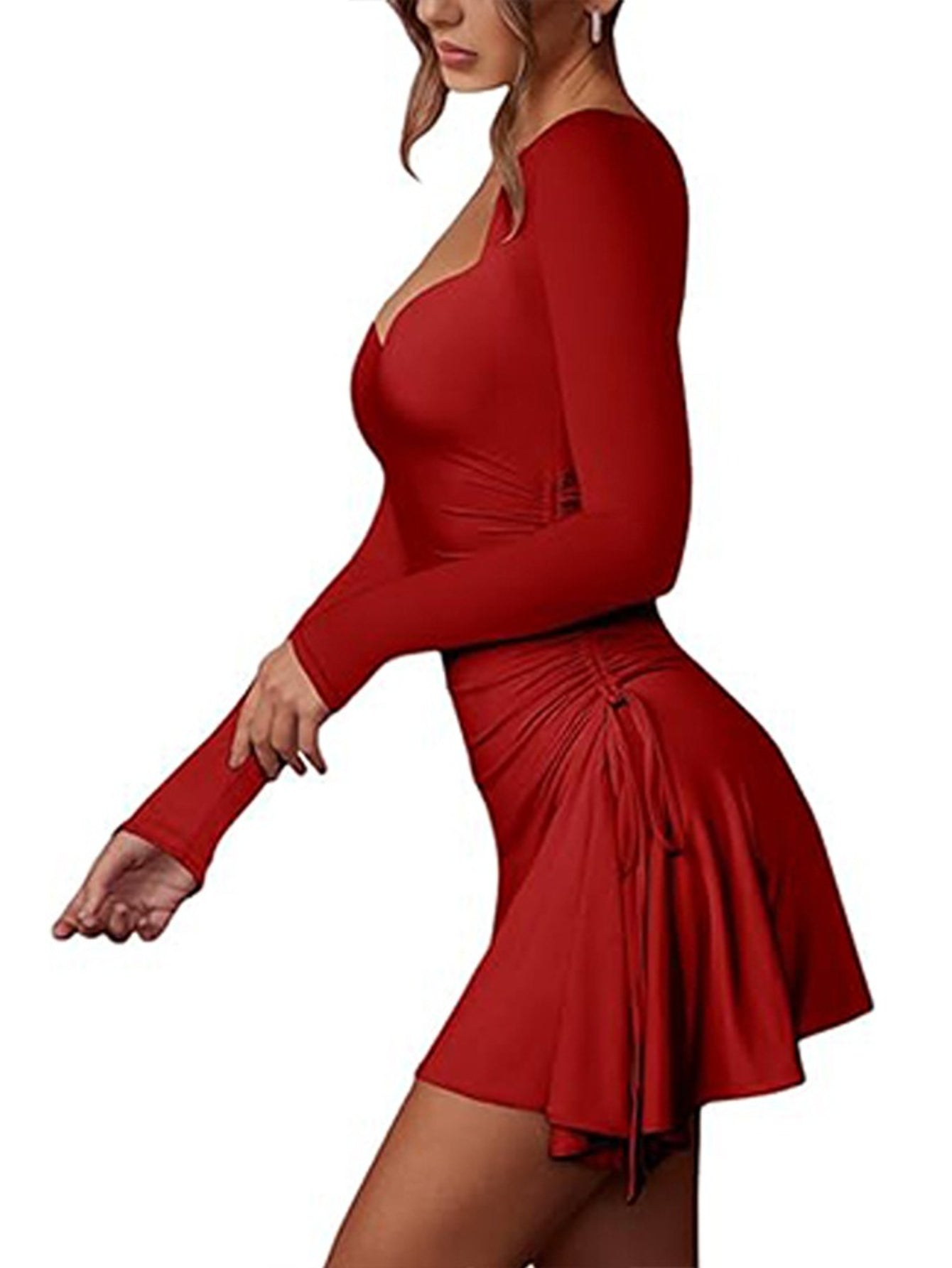 Robe Aliana  - Robe latine rouge S au XL