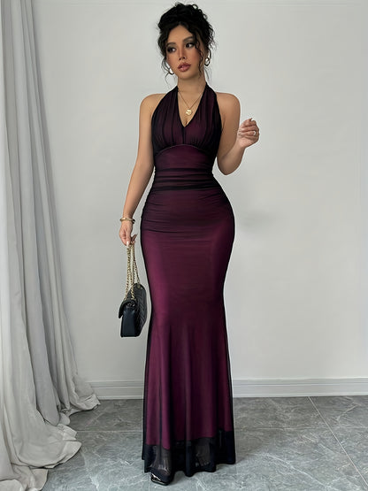 Lunaria – robe trapèze scintillante, dos nu