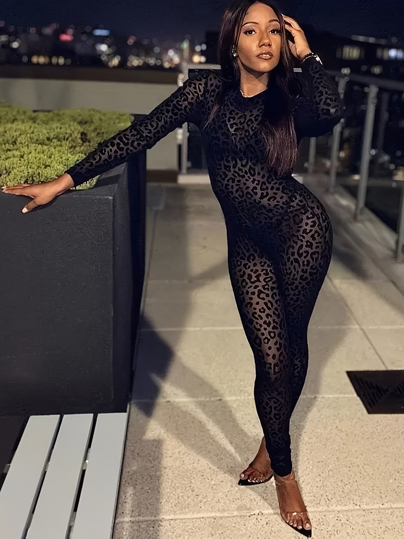 Neopard- Combinaison Léopard noir