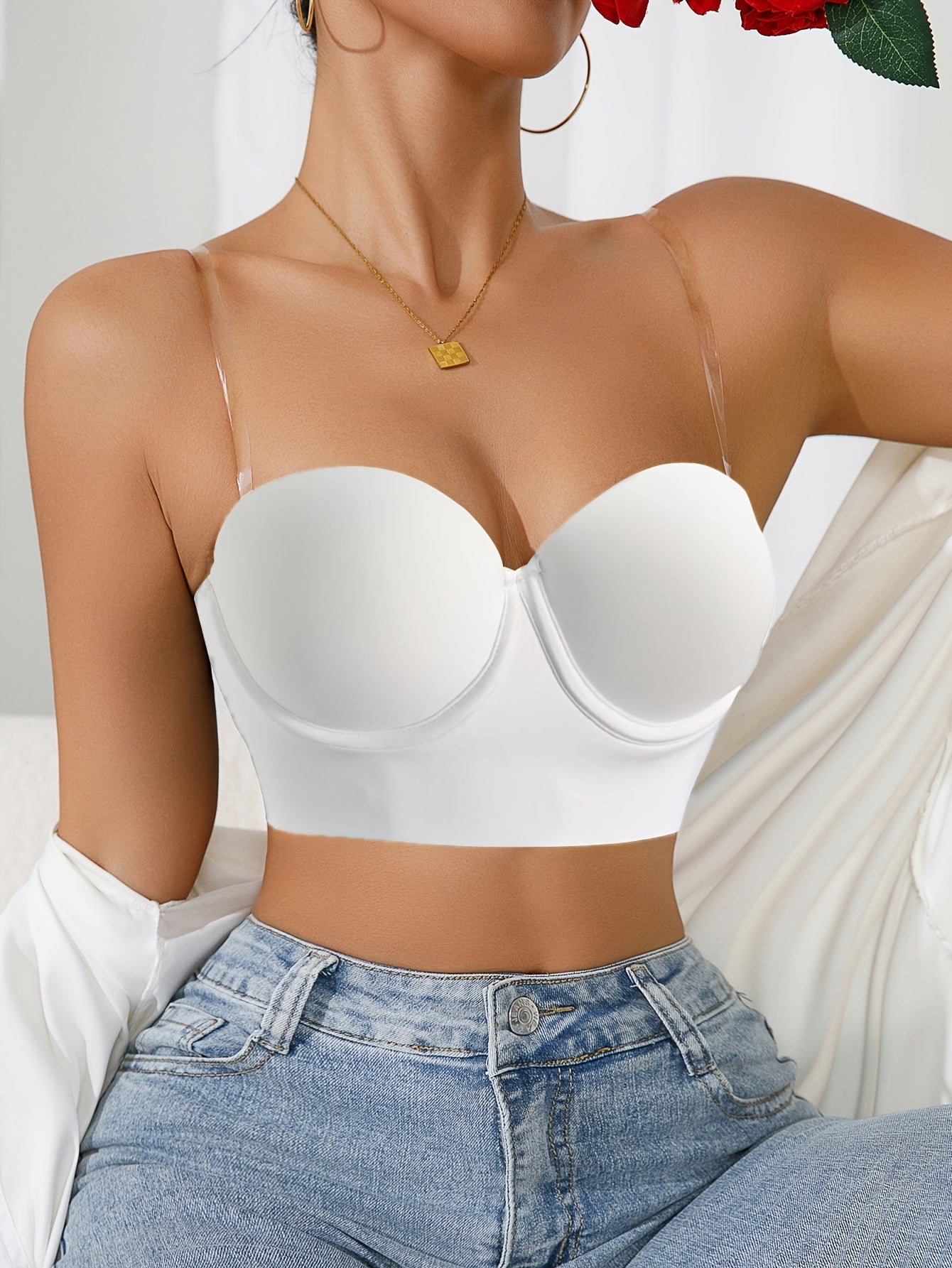 Sexy Backless  Pack 2 Soutien-Gorge Push-Up dos nu