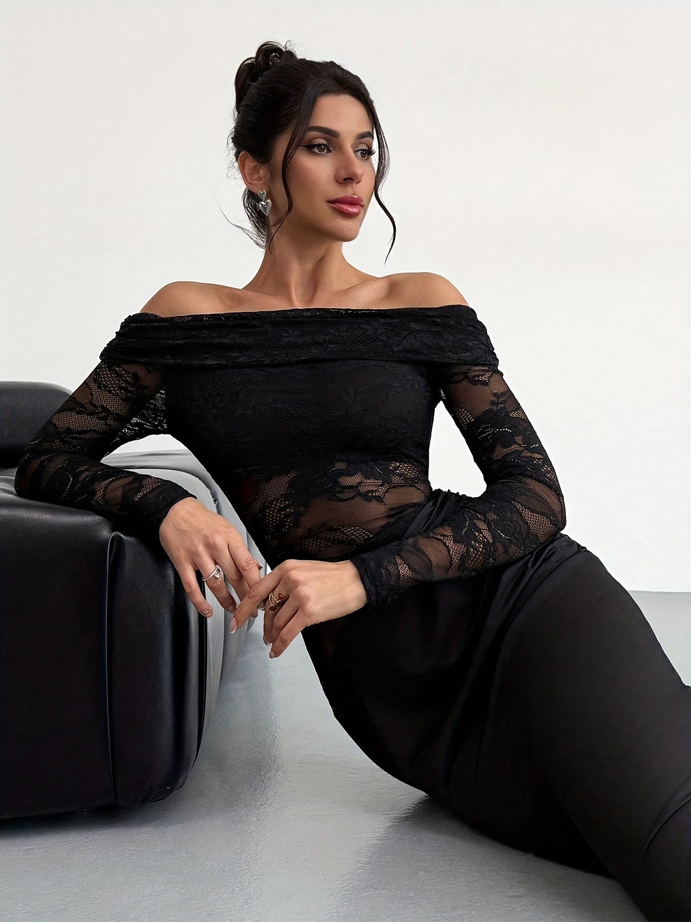 ONYX LACE – Robe noire dentelle