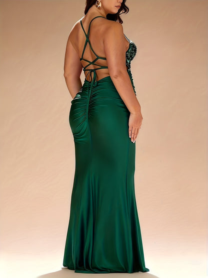 Sirène Émeraude – Bustier vert, coupe sirène- Grande Taille