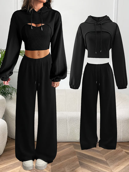 Tank- Top + gilet + pantalon