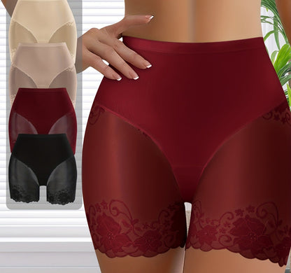 Quasta - lot de 4 boxers transparents taille haute pour femme